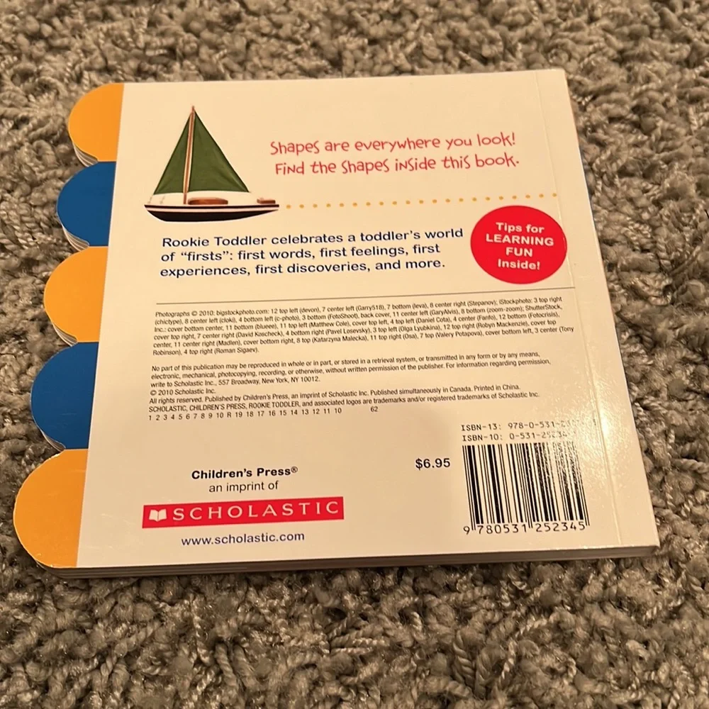 0-2 Baby Board Books Shapes and Touch